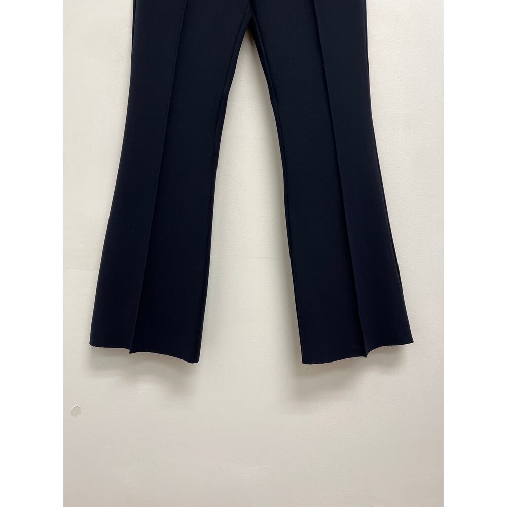 Grey/Ven Porterfield High Rise Pintuck Pull-On Stretch Career Ankle Flare PantXS - Picture 9 of 13